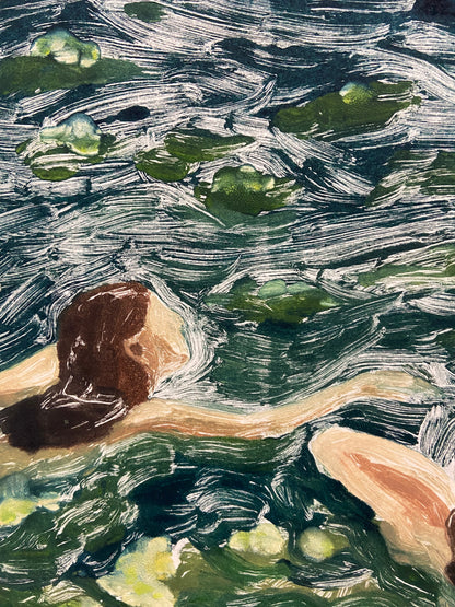 Lake swim with lillies version 1