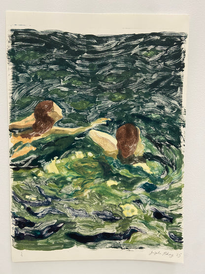 Lake swim with Lillies Version 2