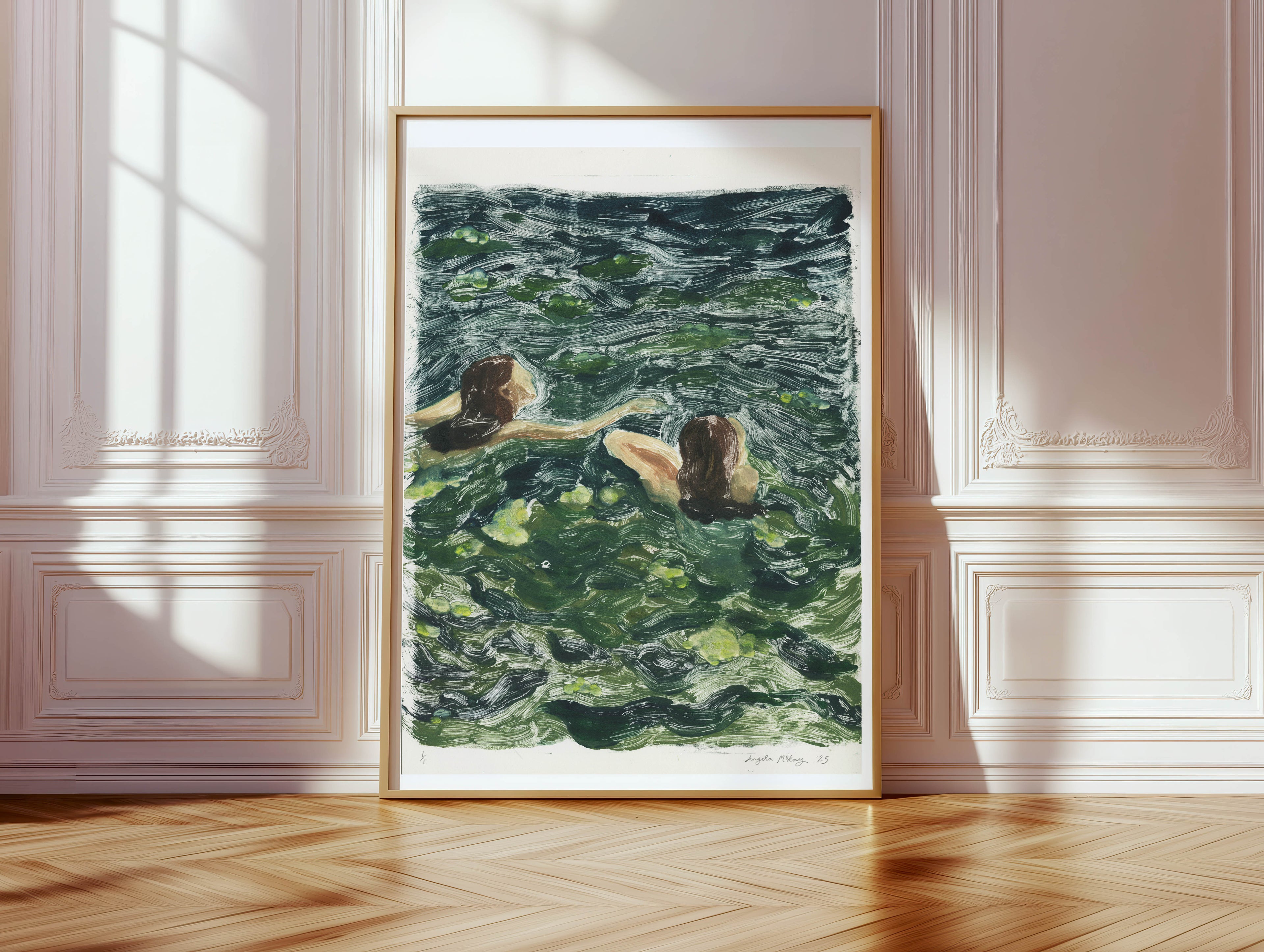 Lake swim with lillies version 1